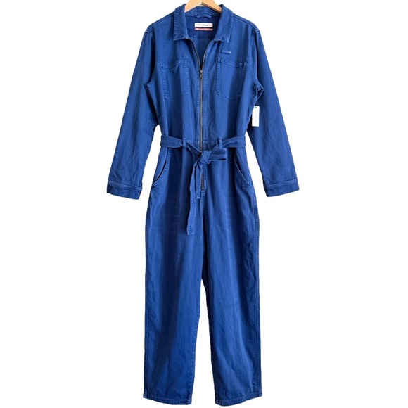 ANTHROPOLOGIE Pilcro Contemporary Casual Utility Denim Jumpsuit Size XL NWT - Picture 5 of 13